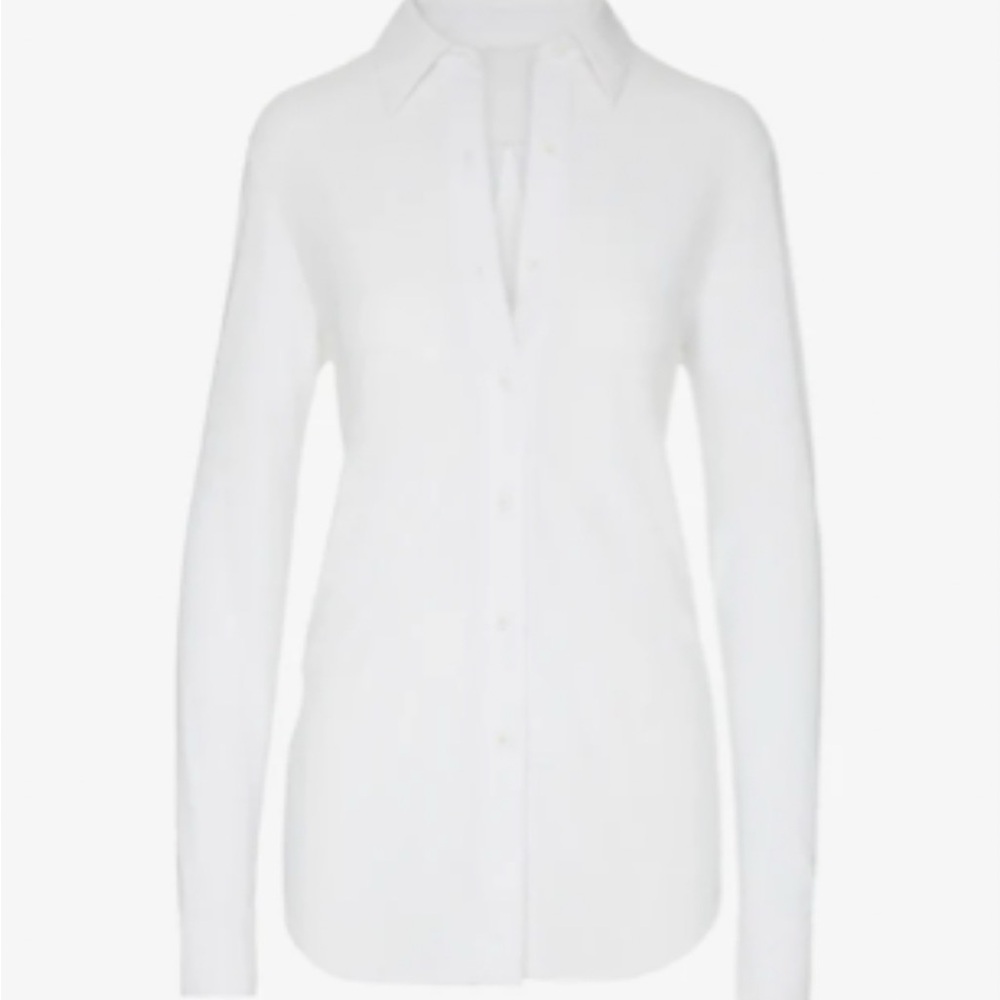COMMANDO Classic Oversized Button-Down Shirt White XS • NWT • Pristine